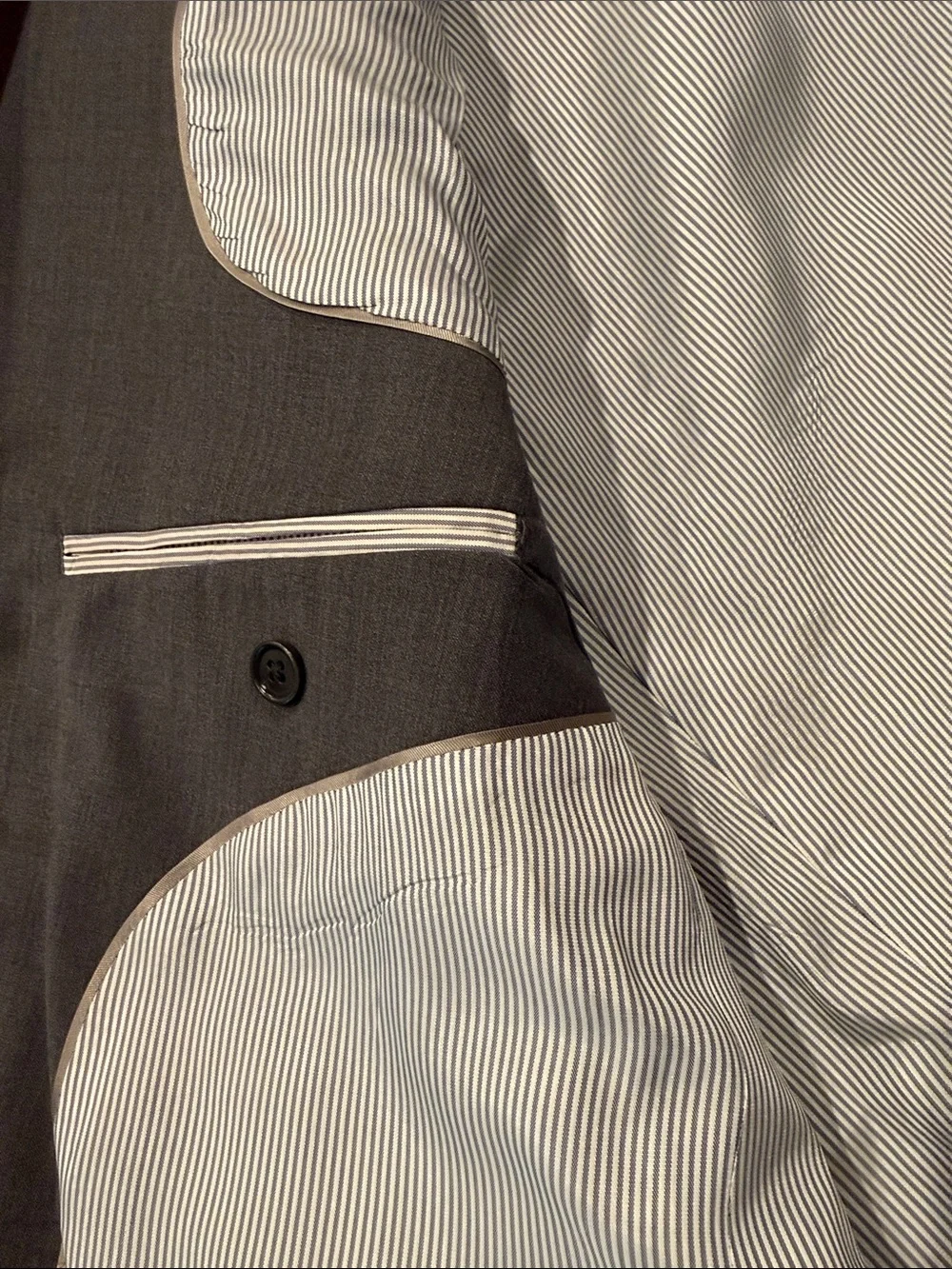 Mens Brooks Brothers Explorer Madison Fit Dark Gray Suit